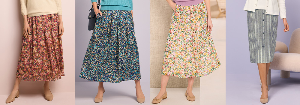 Chiffon skirt styles sale